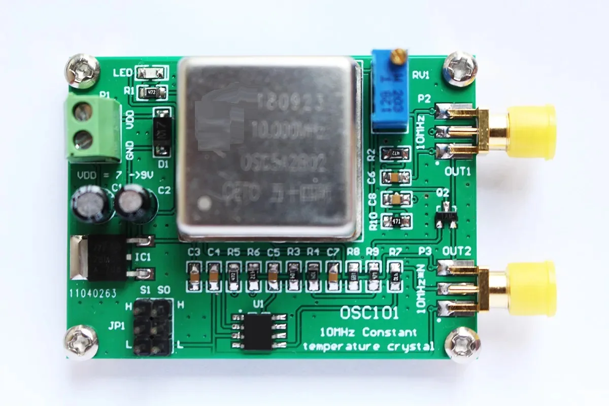

OCXO 10MHz 20M 30M 80M Frequency Reference Crystal Oscillator Clock Calibrator Multiplication Temperature signal module