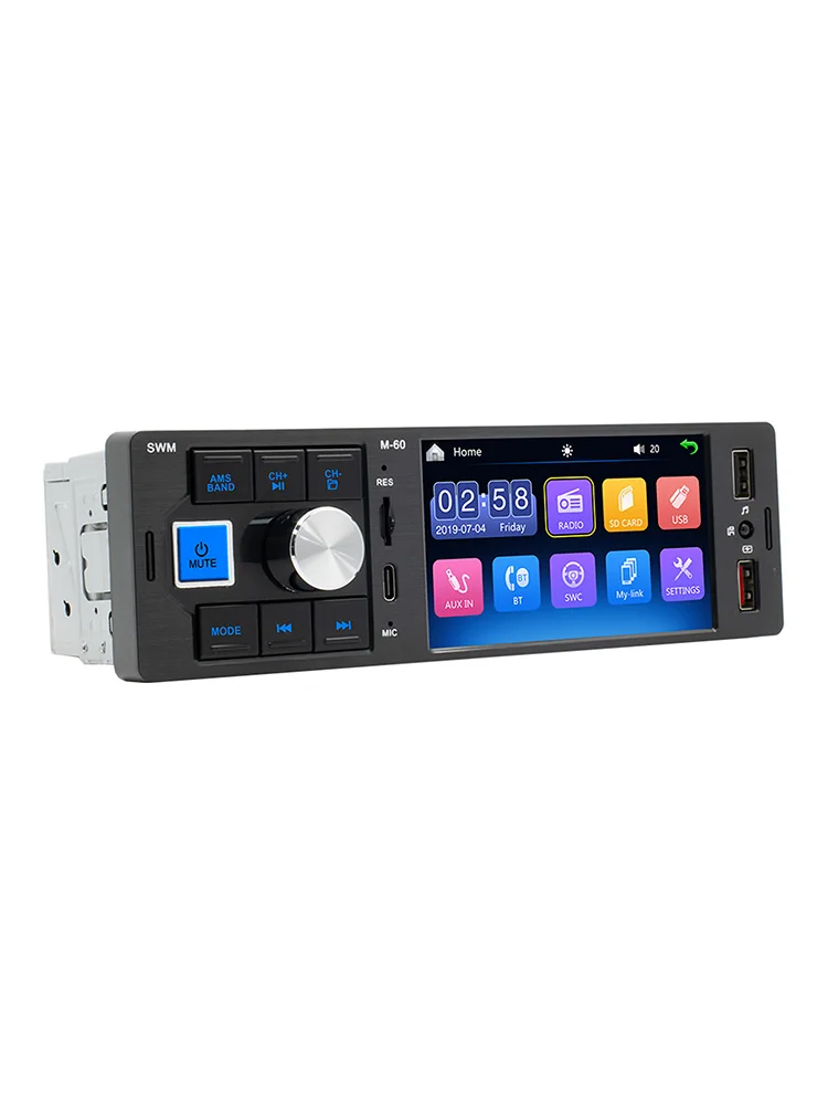 

Universal Car MP5 Player Car Wireless Radio Car Stereo Radio With Live Rear-View Backup Camera 4'Single Din Touch Screen Car