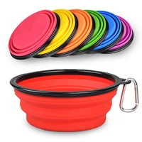 350ml folding silicone dog bowl portable travel pet food container collapsible cat dog water bowl puppy feeder dog accessories