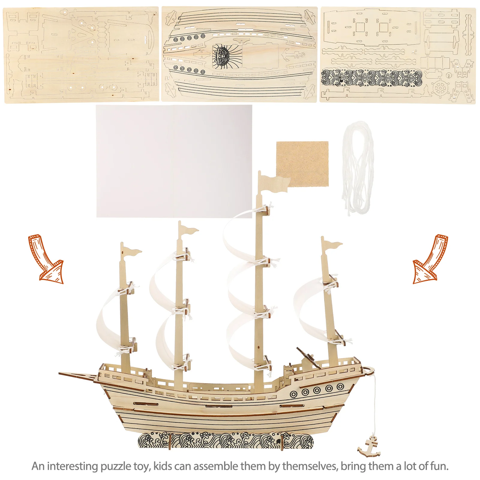 3D пазлы для парусного спорта деревянные взрослых реалистичные модели парусной