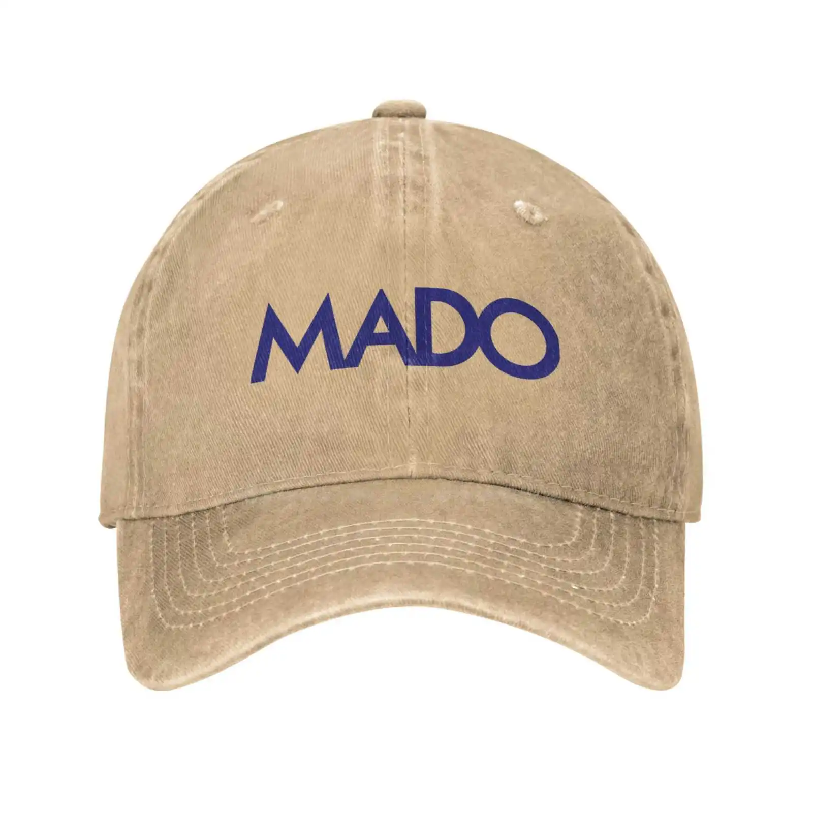 Фото Модная качественная джинсовая бейсболка с логотипом Mado №4