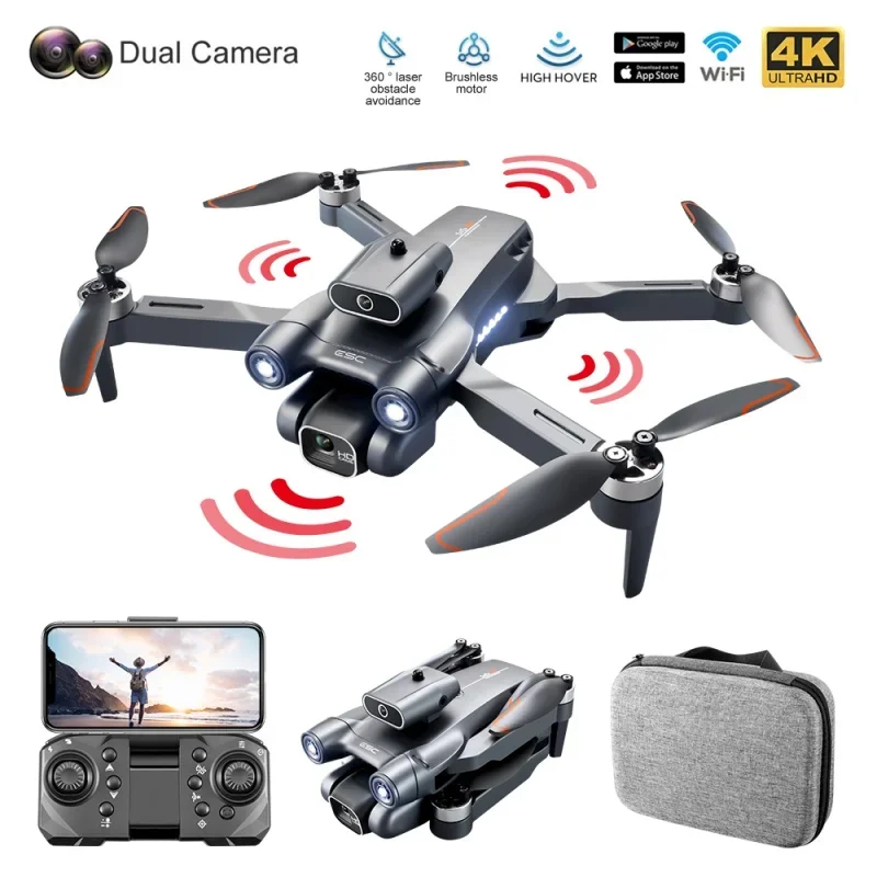

Foldable Quadcopter Toys Gifts S1S Drone 4K Dual HD Camera Obstacle Avoidance Optical Flow Positioning Brushless RC