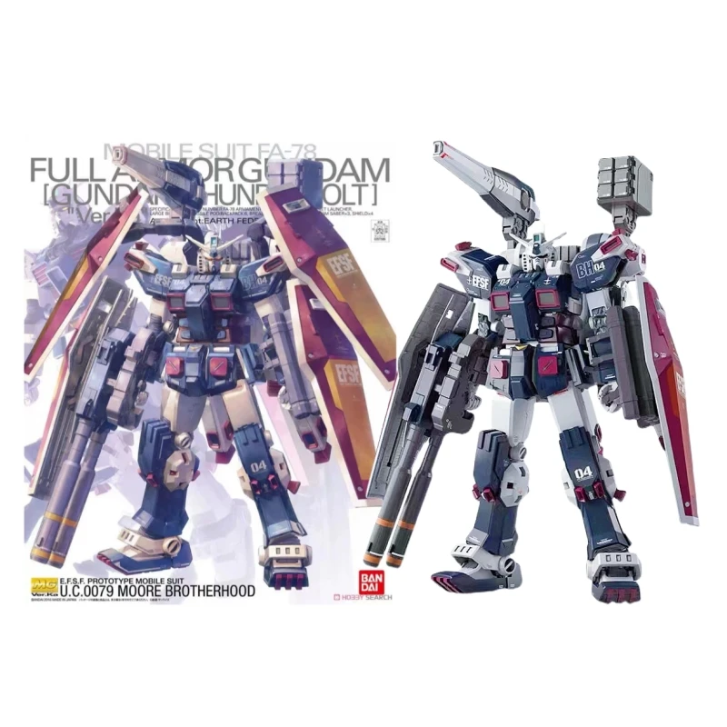 

BANDAI GUNDAM 1/100 MG191 FA-78 FULL ARMOR GUNDAM THUNDERBOLT VER.KA Gundam Model Kids Assembled Robot Anime Action Figure Toys