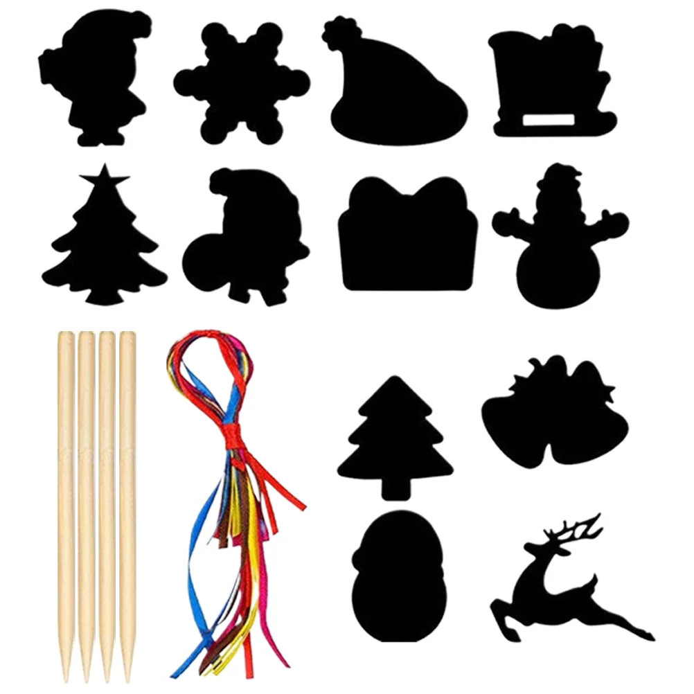 

Portable Child Cumpleaños Para Rainbow Scratch Book Wooden Festival Cards