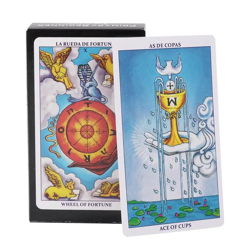 

Primary Beginner Tarot Oracle Cards Deck 78 Fate Divination Tarot Cards Fortune Telling Card Games Party Family Board Game