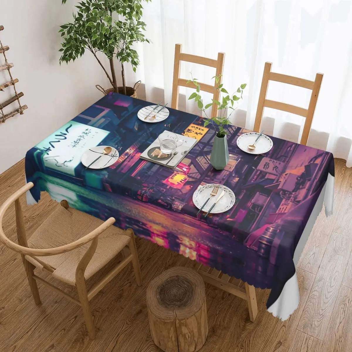 

Film Noir Tokyo Table Cloth House Dining Tables Birthday Tablecloth Wedding Table Decoration