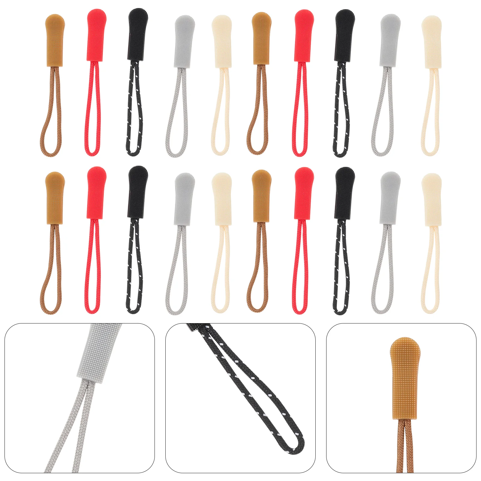 

50Pcs Multi-purpose DIY Zipper Heads DIY Replacement Zipper Heads for Sewing