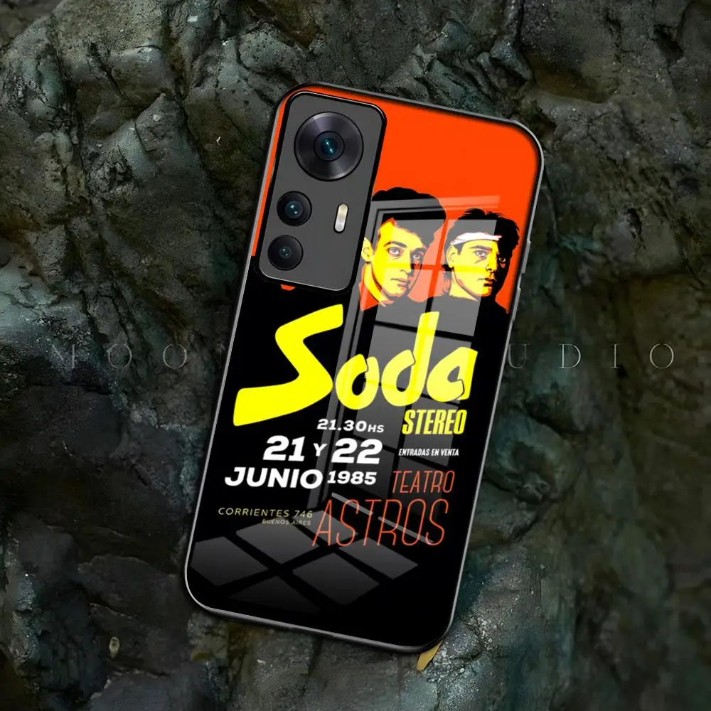 Чехол для телефона sodawstereo Band Samsung s 24 Аксессуары 23 22 21 20 a 34 54 53 note20 m54 ultra Plus glass coqu