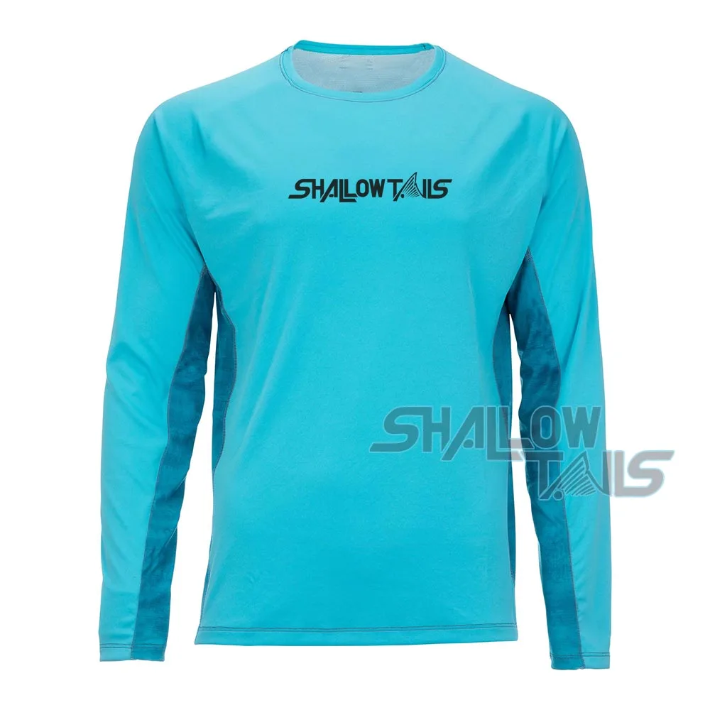 

2023 New iShallow Tails Fishing Shirt Long Sleeve UV Protection Outdoor Breathable Fish Clothing Quick Dry Fishing Jersey Anglin