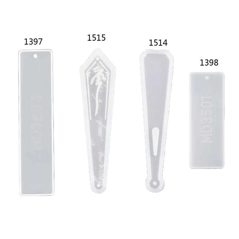

28TF Handmade Token Bookmark Mould Rectangle Bookmark Silicone Mold Epoxy Resin Casting Molds Art Craft Tools Jewelry Making