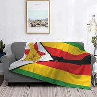 zimbabwe flag blanket bedspread super soft winter cover sofa bed plush bedroom couch fluffy gift