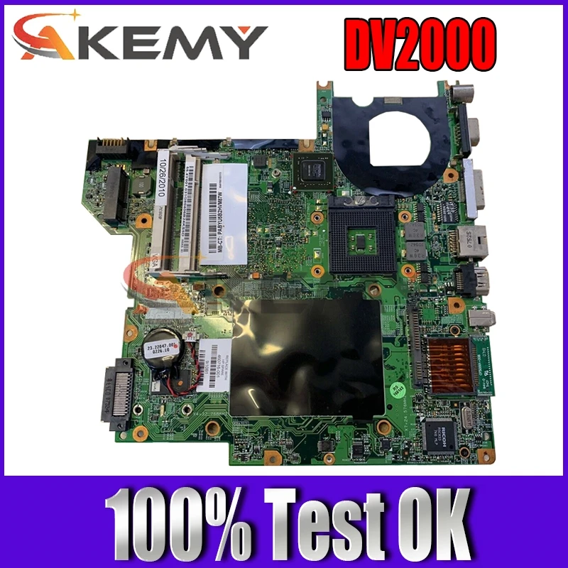 

AKemy460716-001 448596-001 Laptop Motherboard for HP Compaq pavilion dv2000 V3000 G86-631-A2 update graphics Mainboard