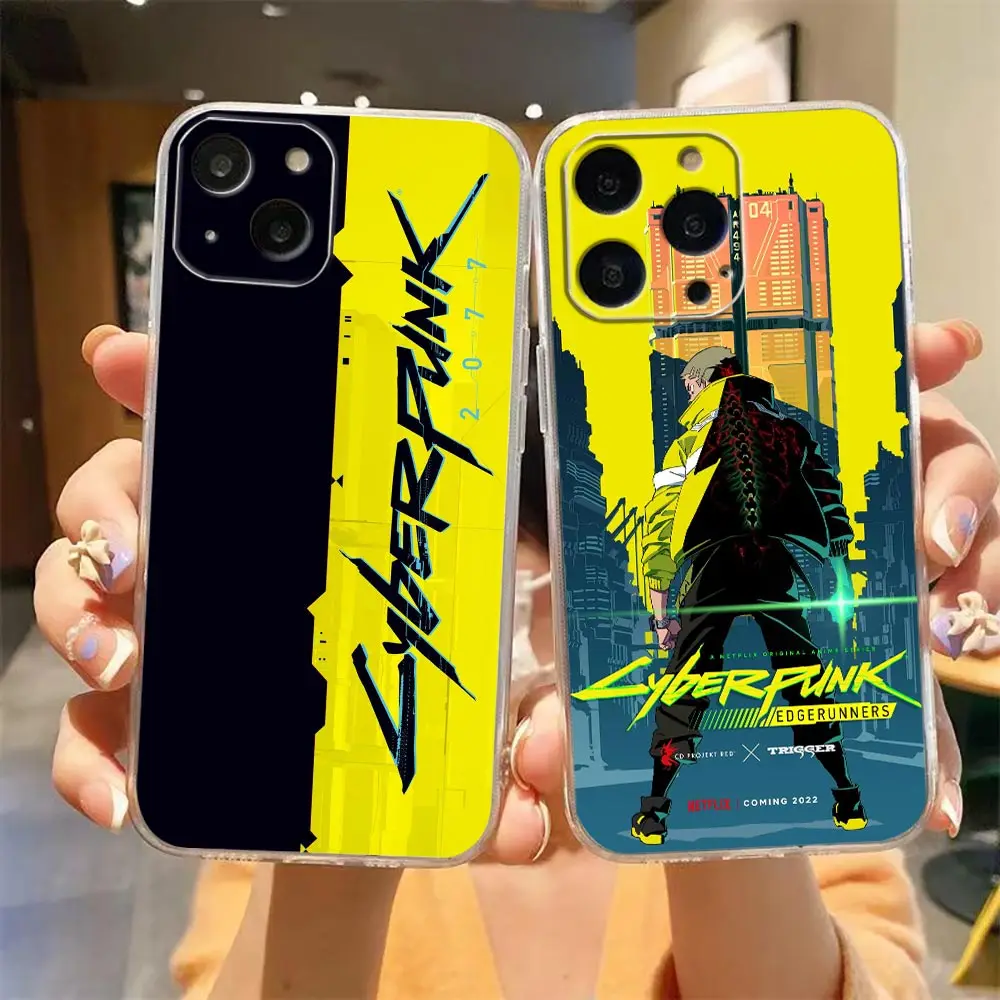 

Coque Funda Clear Case for Apple iPhone 14 11 12 13 7 8 SE X XR XS Pro Max Mini Plus Case Cover Popular Games C-Cyberpunkes-s