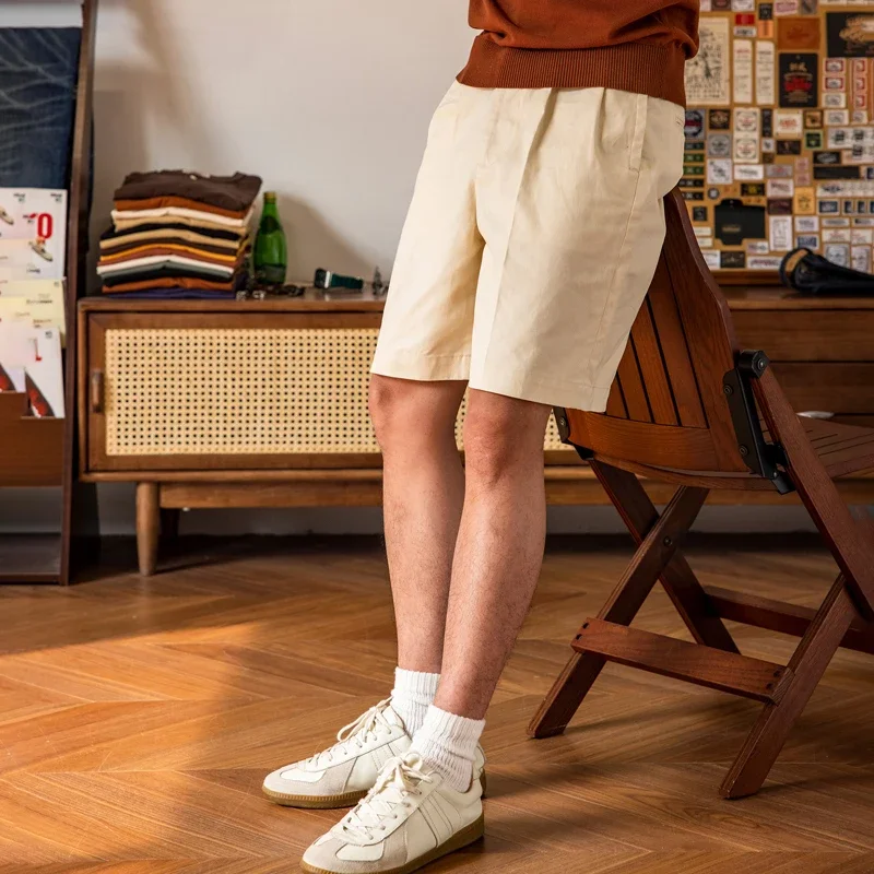 Красные шорты-бермуды Торнадо летние элегантные плиссированные офисные брюки из