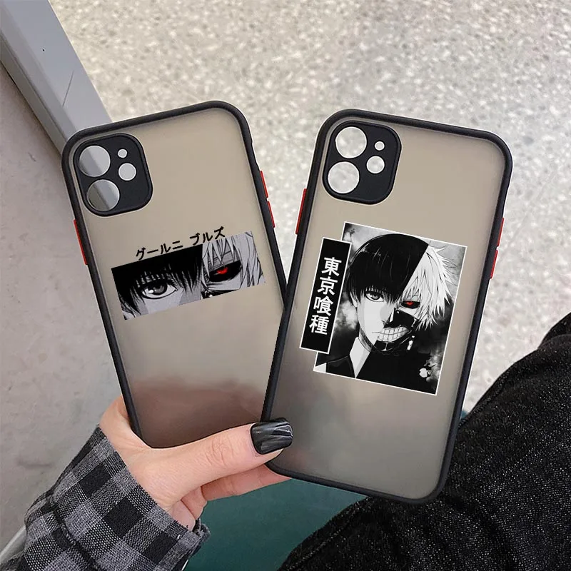 

Tokyo Ghoul Anime Kaneki Ken Phone Case for IPhone 8 7 6s Plus XR Xs 11 12 Mini Pro Max 13 Japan Cartoon Protective Clear Cover
