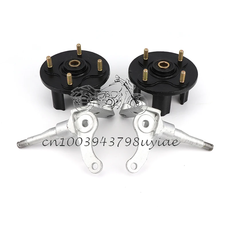 1 set of steering knuckle spindle with brake disc wheel hub suitable for Longding Construction Loncin JS 200cc 250cc ATV parts