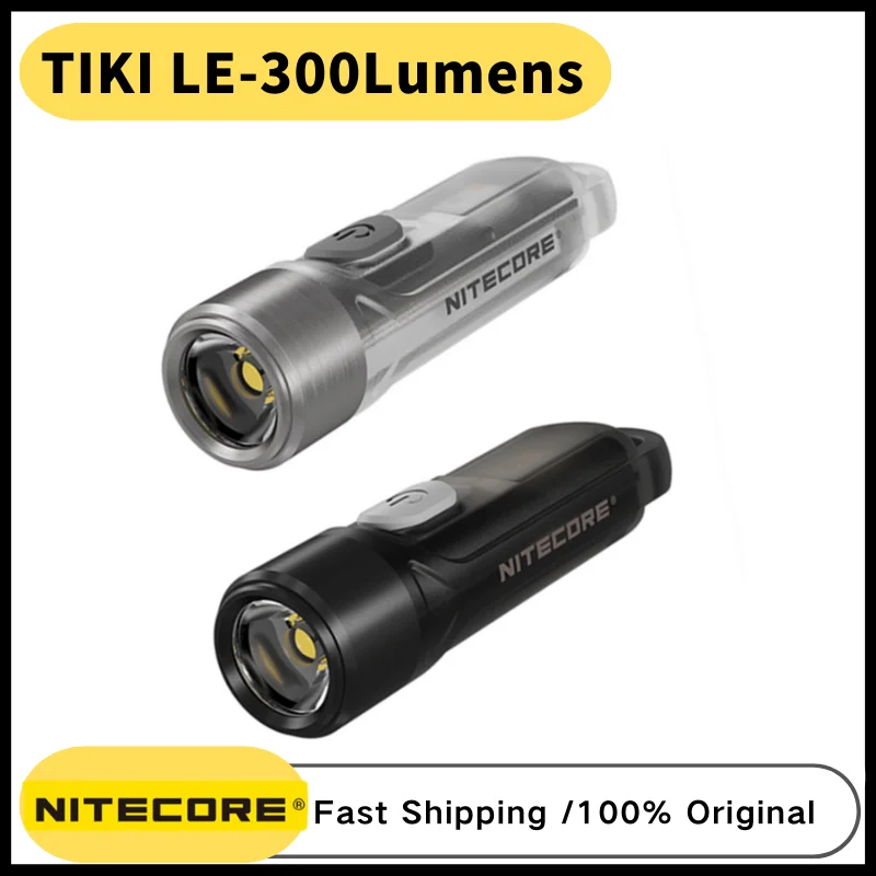 NITECORE TIKI LE Rechargeable Keychain Light TIKI GITD 300 Lumens MINI futuristic LED Flashlight