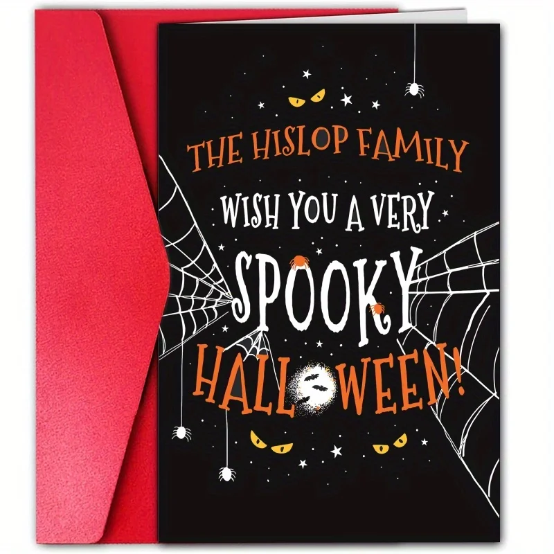 1 Шт. Креативная Открытка На Хэллоуин Забавная Поздравительная Кошелек Или Жизнь