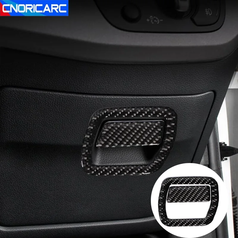 

Карбоновая коробка для хранения главного водителя автомобиля, ручка, рамка, декоративные наклейки, отделка для Audi A4 B9 2017-2021, аксессуары для интерьера