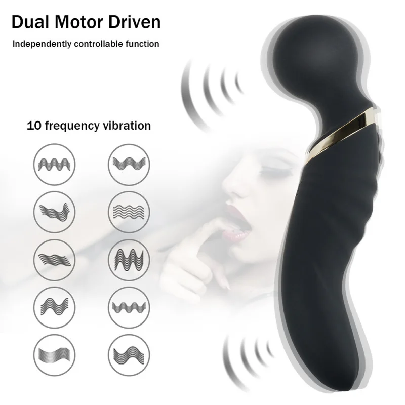 Дейл Трансграничный Лидер продаж Секс-игрушки Женские ДвуглавыеAVВибраторGPoint