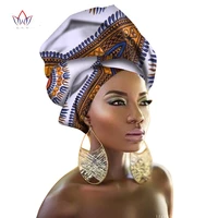 multi color hair accessory headband bazin head wrap tie scarf high quality african hair head scarf gele ipele brw02