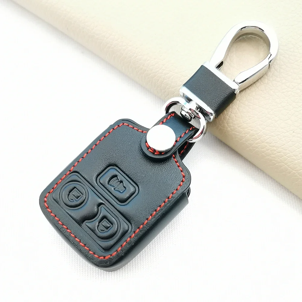 Кожаный чехол для автомобильного пульта дистанционного управления с 3 кнопками