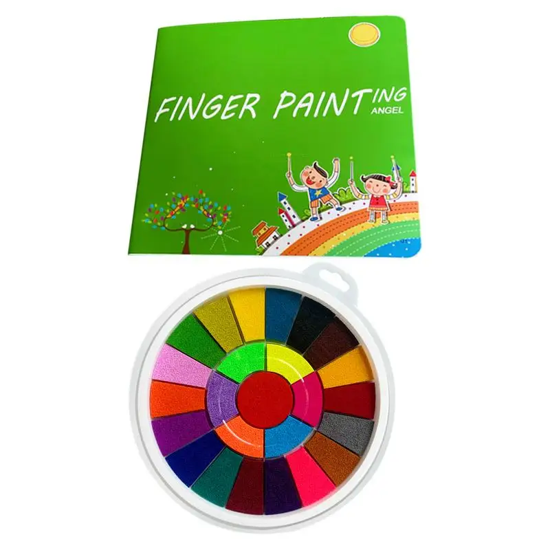 Книжка для рисования пальцами, игрушки для детей, набор инструментов для рисования пальцами, портативный моющийся детский набор для рисования, Обучающий набор инструментов для детей, для рисования