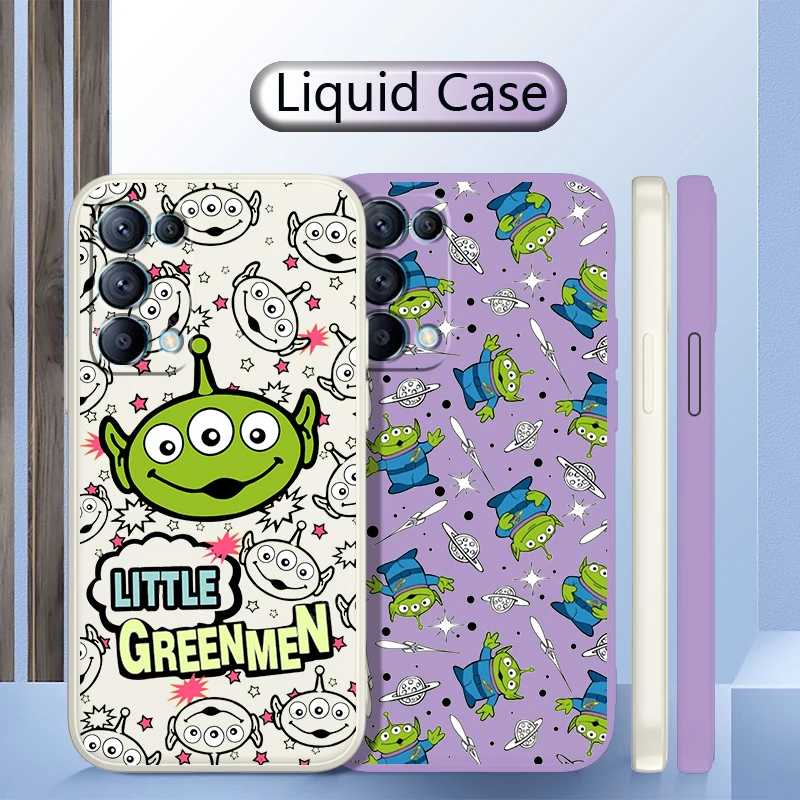 

Disney three-eyed boy For OPPO Find X5 Pro X3 Pro X2 Neo 7Z 6 5 4Z 2Z SE Lite Pro 4G 5G Liquid Rope Silicone Phone Case