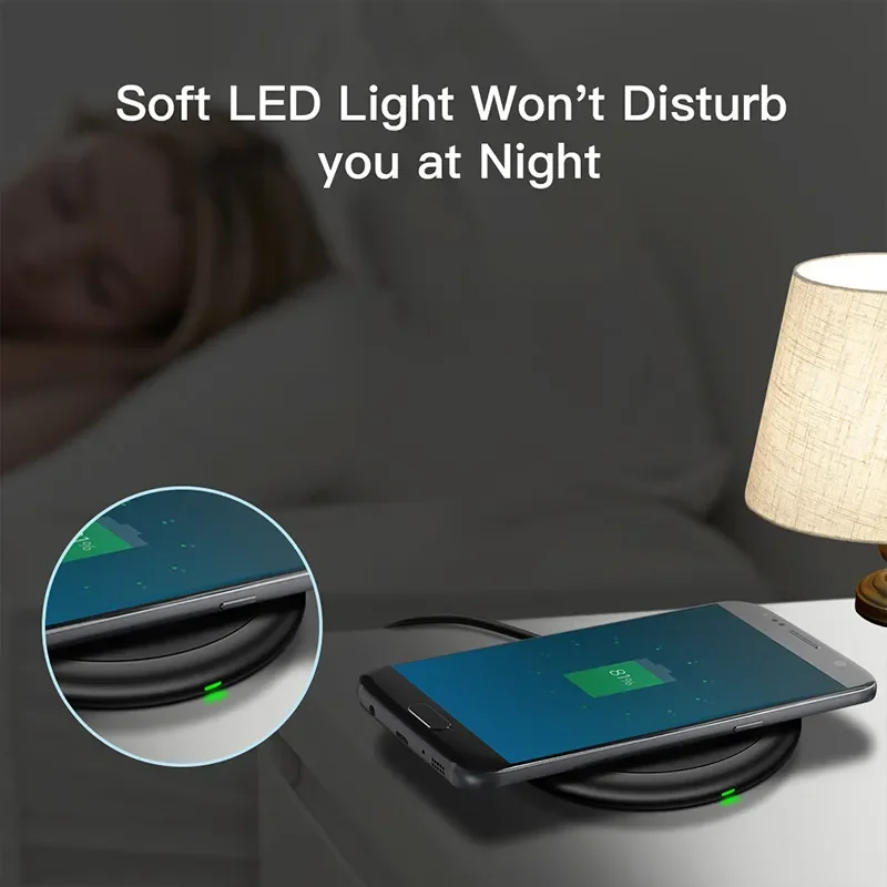 

Fast Charging Wireless Charger 10W Glowing Magic Array Wireless Charger Mobile