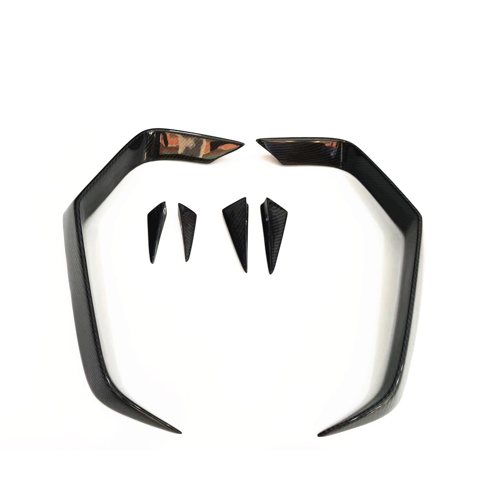 

Задний бампер из настоящего углеродного волокна, Боковая Отделка вентиляционного отверстия, утюжок, сплиттер для багажника автомобиля, спо...