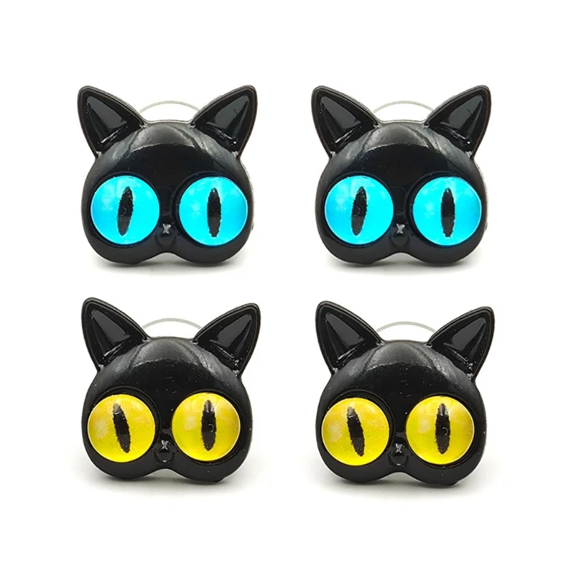 

Ear Studs Cat Head Shaped Alloy Material Ear Jewelry Accessories Gift for Girls