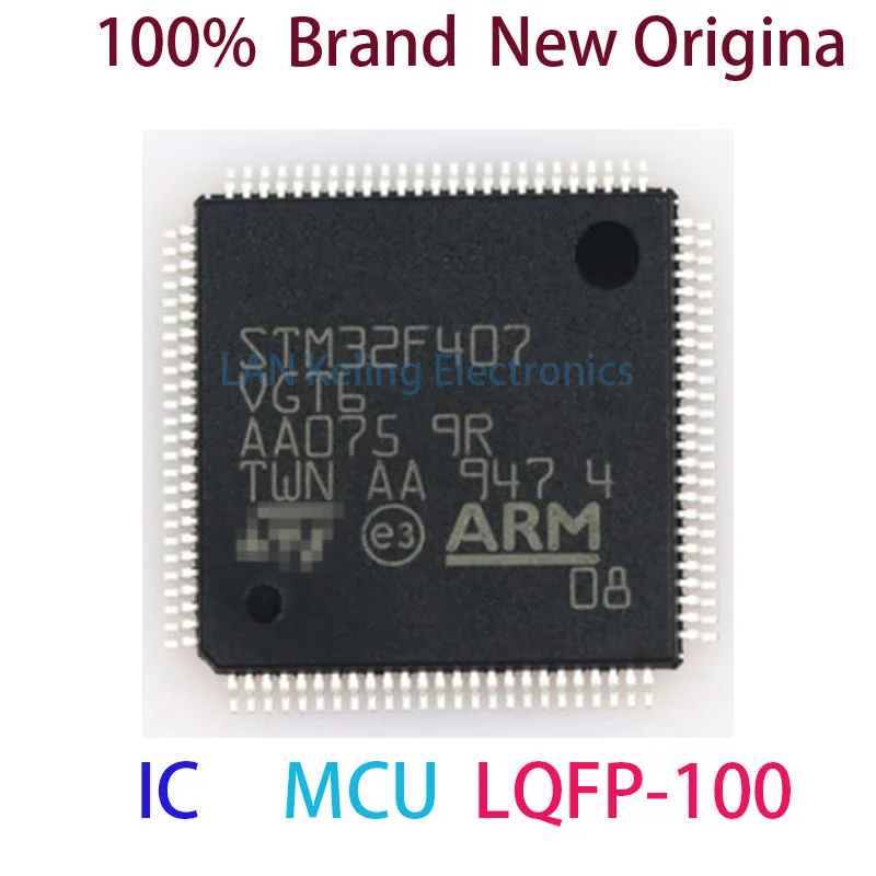

STM32F407VGT6 100% Brand New Original STM STM32F STM32F407 STM32F407VG STM32F407VGT MCU LQPF-100