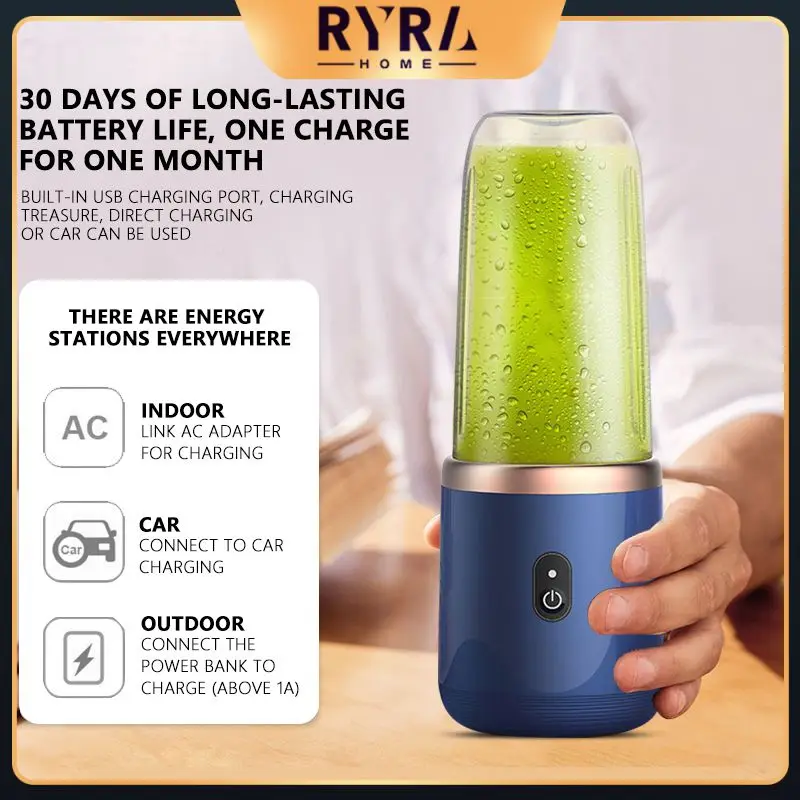 

Food Processor 6 Blades Multifunction Smoothie Electric Automatic Juicer Cup Kitchen Accessories Tools Fruit Juice Cup