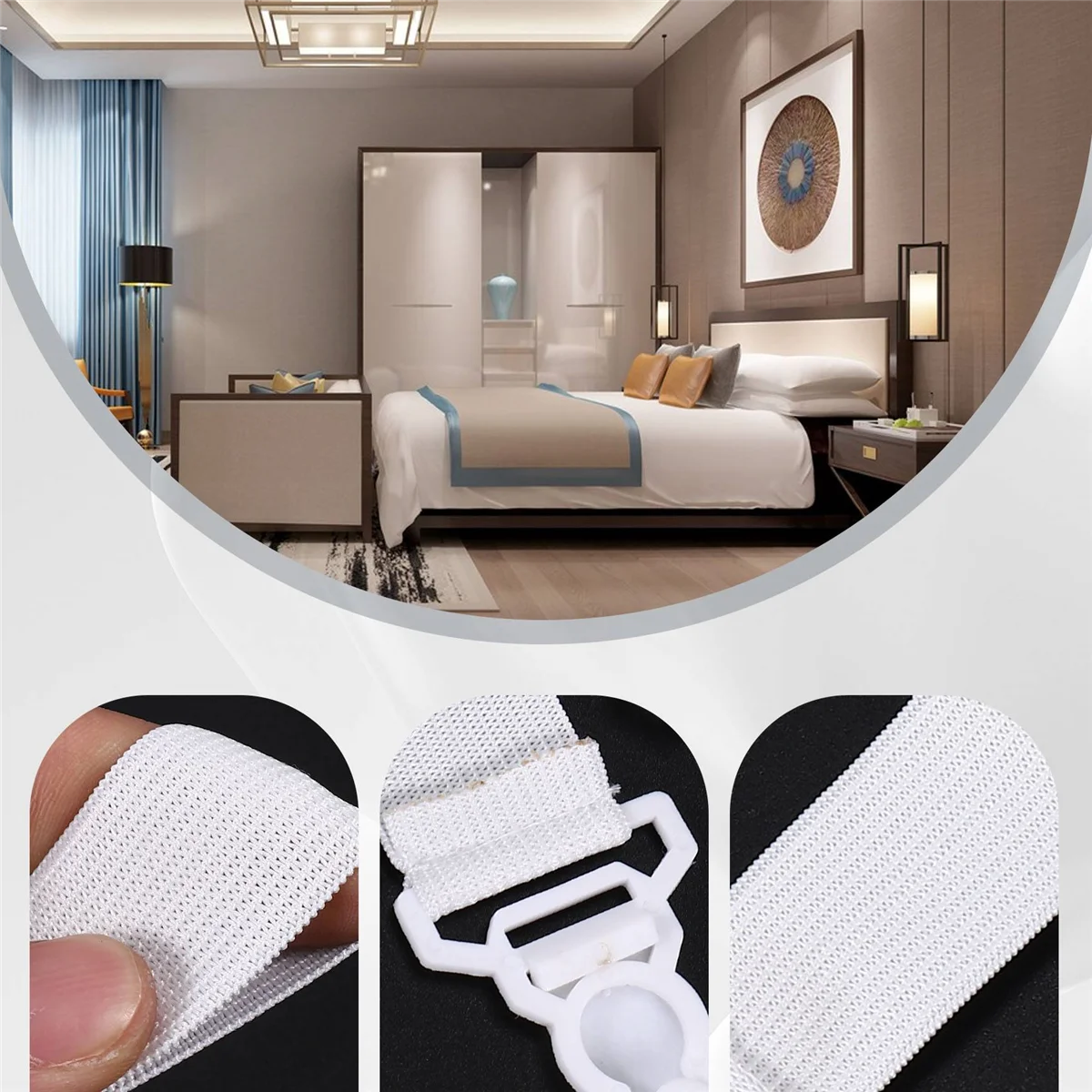 Набор из 4 эластичных покрывал для кровати простыни покрывала растяжки гаечный