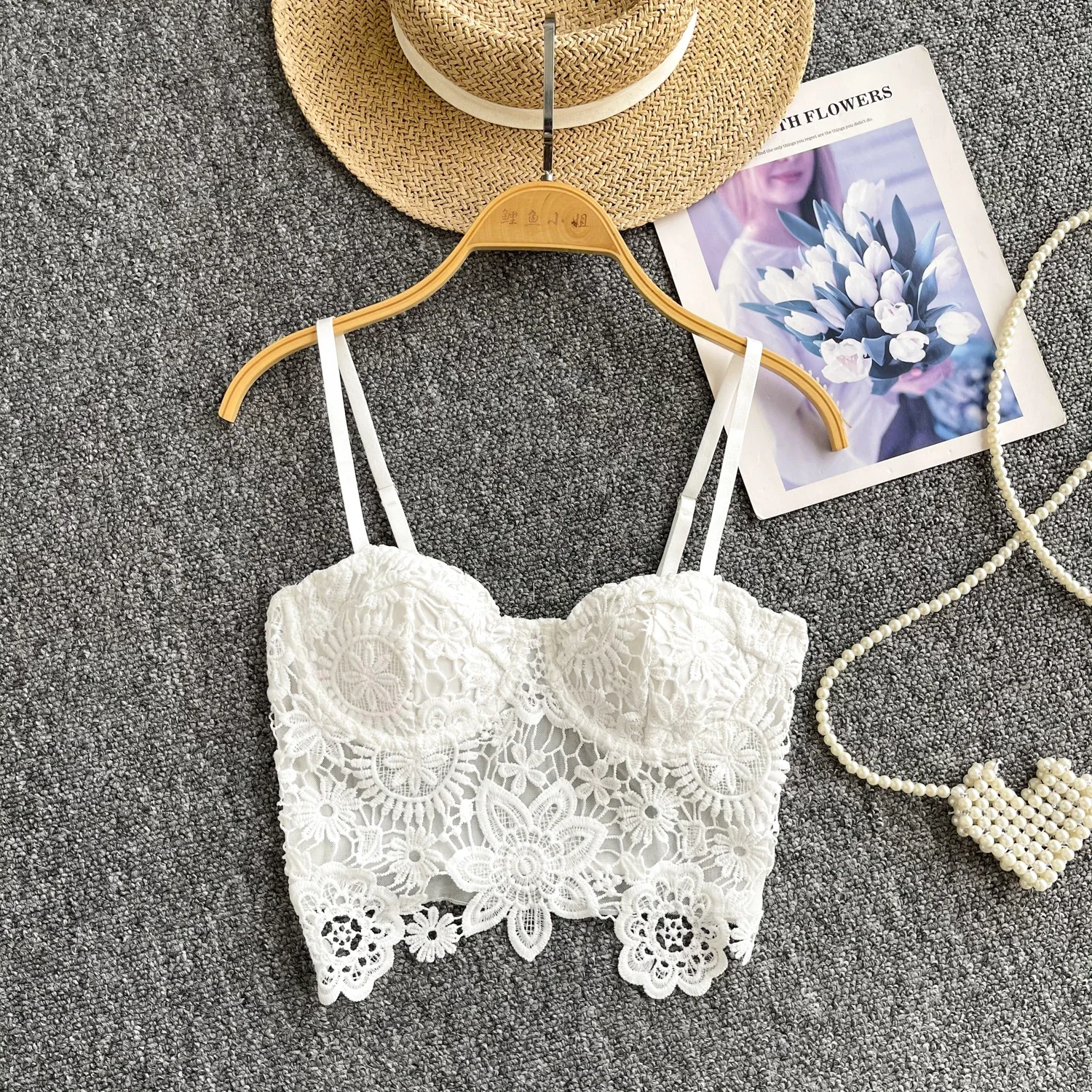 Майка женская сетчатая с цветочным принтом винтажный шикарный топ на тонких