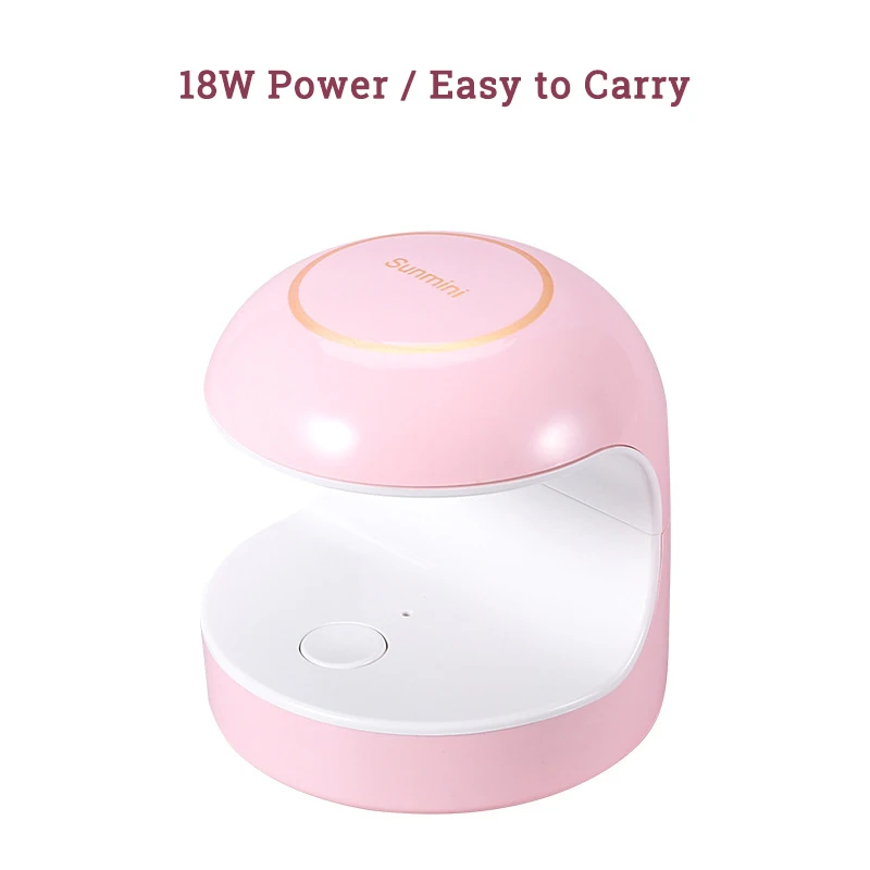 Портативная мини светодиодная лампа для ногтей 18 Вт устройство фототерапии