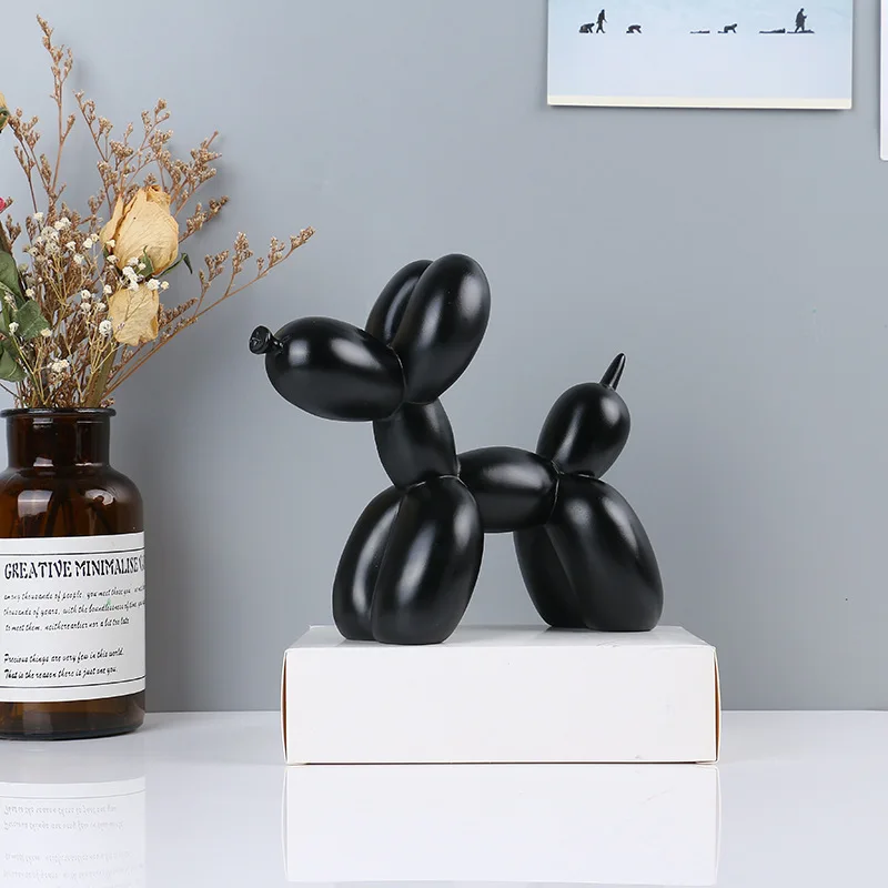 home living room decoration balloon dog statue indoor home decoration nordic modern resin animal ornament sculpture decoration free global shipping