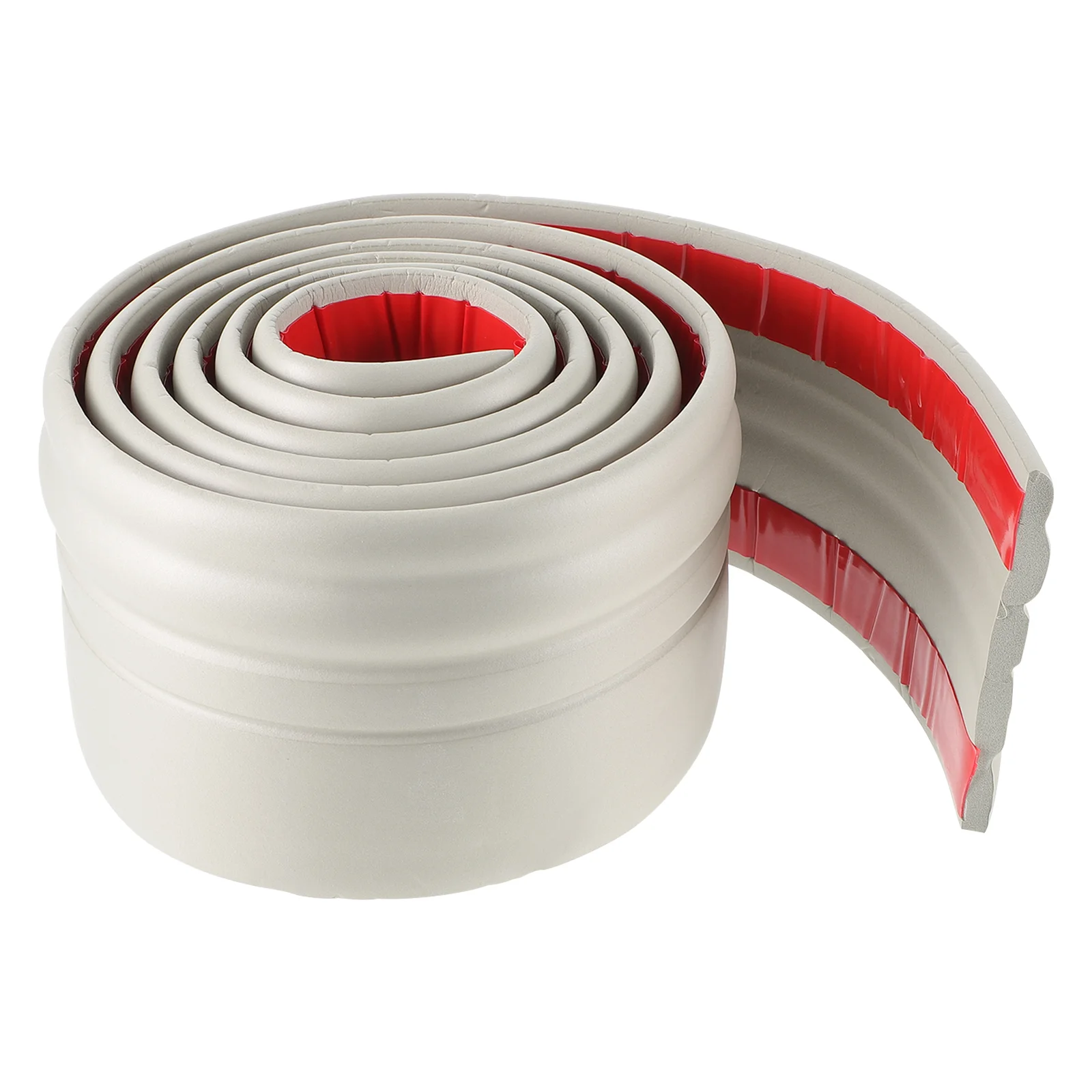 

Trim Peel Stick Baseboard Molding Floor Tile Adhesive Ceiling Moulding Wall Grey Flexible Border Base Self Strip Caulk