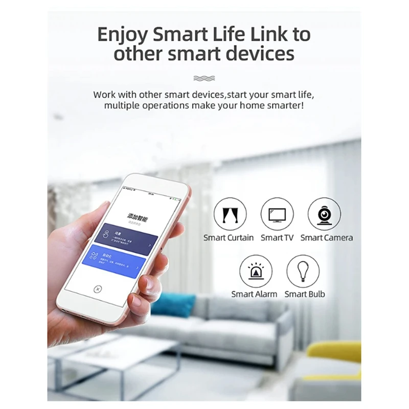 Датчик двери Tuya с Wi-Fi магнитный прибор для обнаружения дверей и окон подходит Alexa