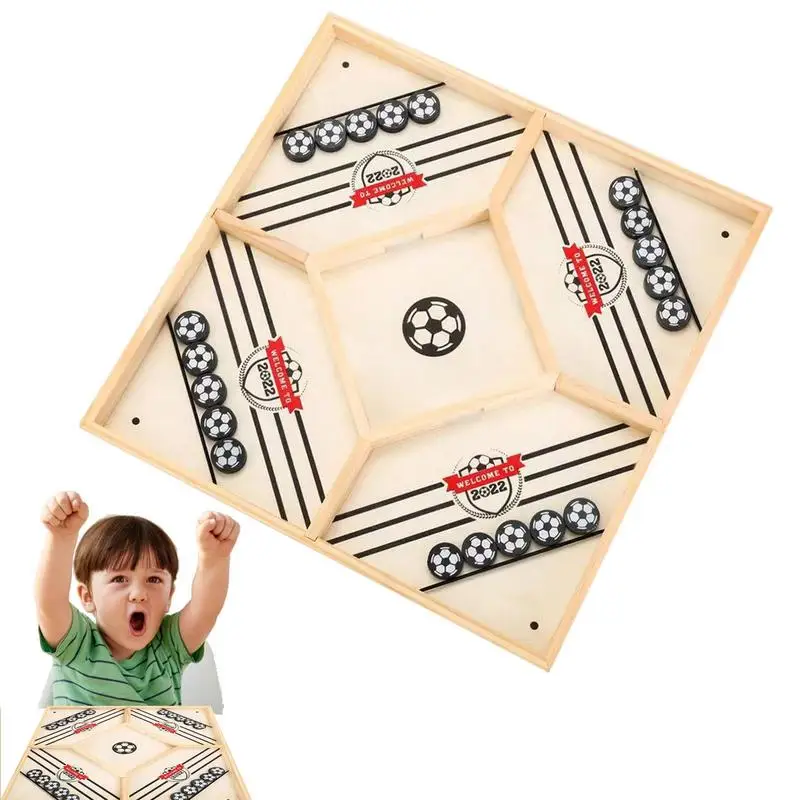 

Sling Puck Bard Game Desktop Battle Wooden Hockey Table Game Fun Board Games Suit As A Gift For Your Friends Colleagues Families