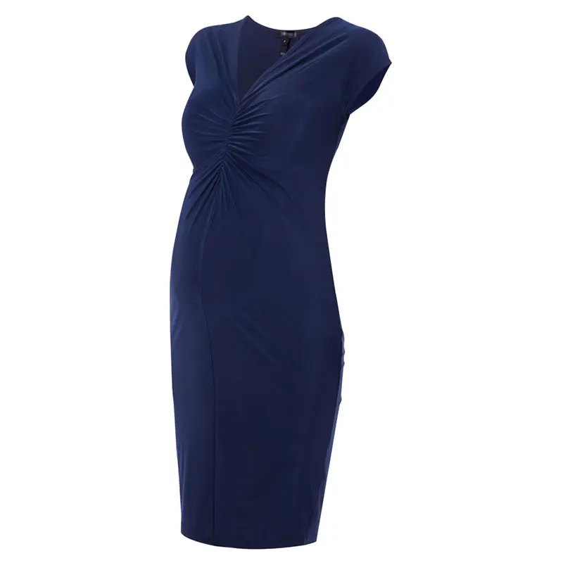 

Maternity Clothes Pregnancy Evening Dress Formal Party Dresses Elegant V-neck High Waist Wedding Dress