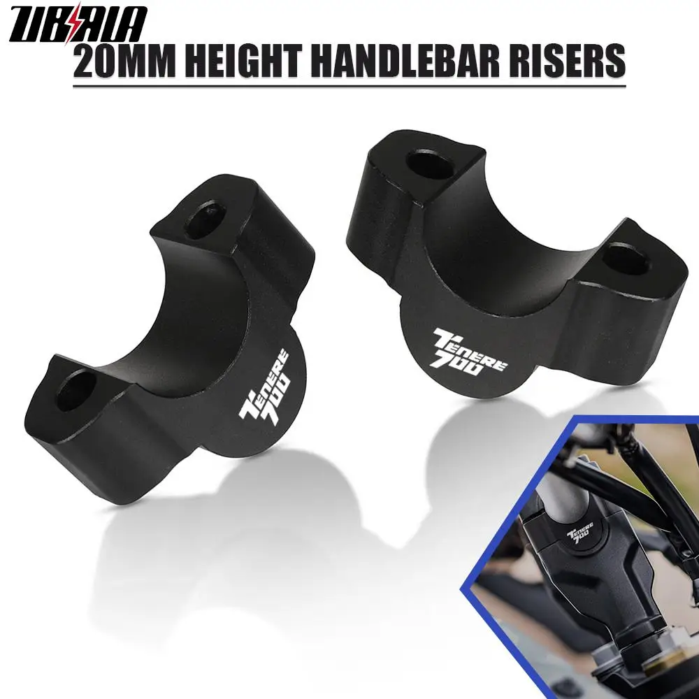 

20MM height Handlebar Risers For YAMAHA Tenere 700 T7 Rally XTZ 700 XT700Z TENERE 2019 2020 2021 Motorcycle Clamp Extend Adapter