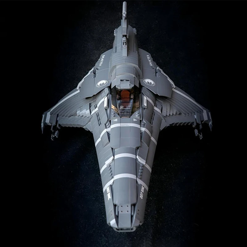 Фото MOC UCCS Colonial Viper Mk. VII Battle Star Galactica, главный истребитель, форсунки, строительный блок, модель для мальчика, игрушка-головоломка, кирпичи, рождественский подарок №2