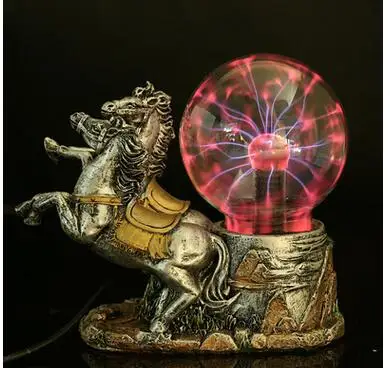 

Электростатический индукционный шар в форме лошади из синтетической смолы Волшебная лампа точечный волшебный шар из смолы ремесла Фабрика...