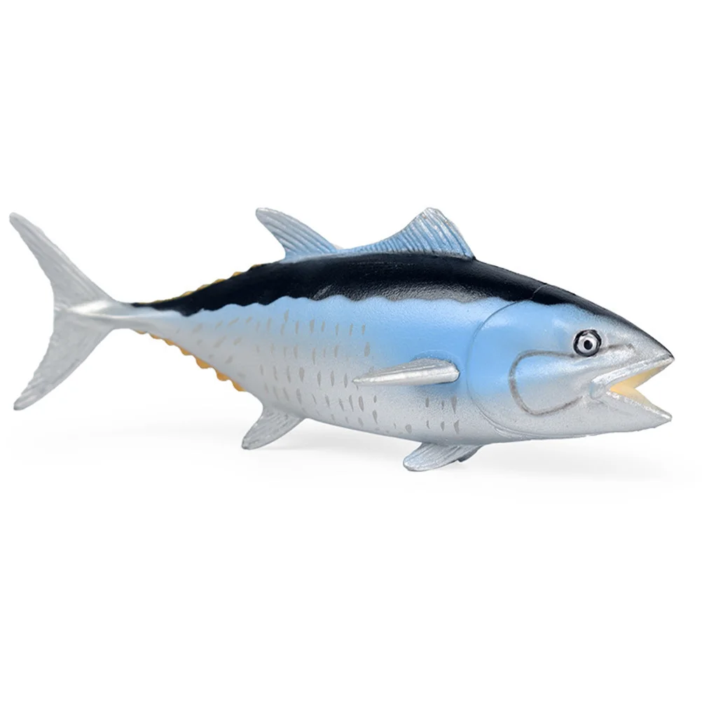 

Childrens Toys Fish Statue Ocean Decor Bath Water Toys Desktop Decor Ocean Animals Figurines Solid Simulated Tuna
