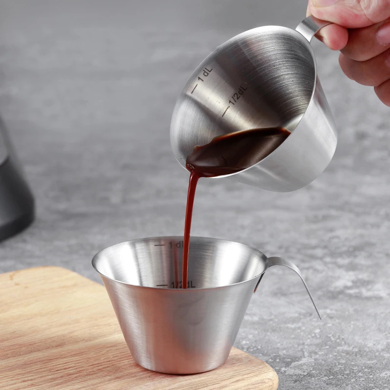 100 мл мерная чашка из нержавеющей стали чашки для эспрессо маленький кувшин кофе