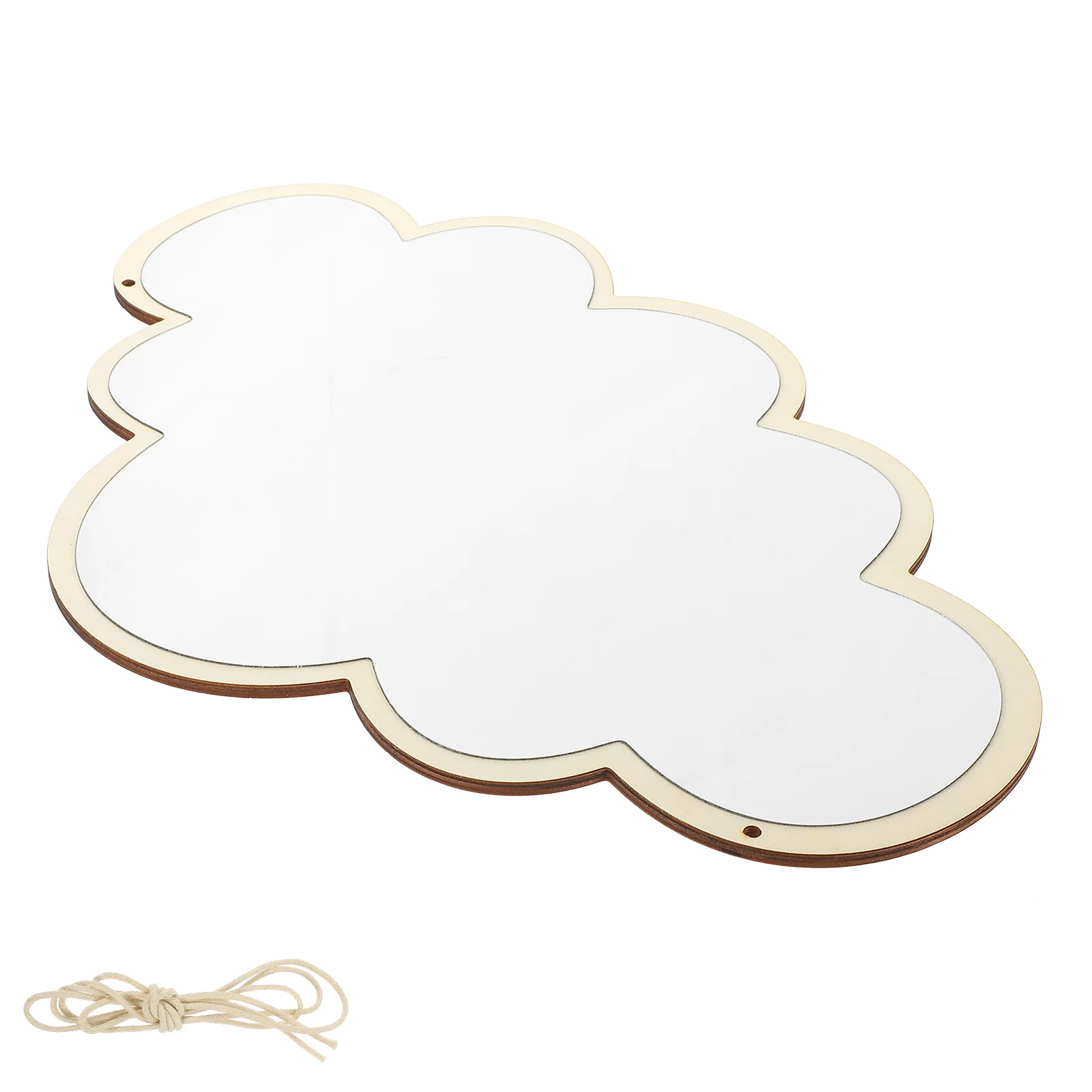 

Cloud Shaped Wall Mirror Wood Frame Acrylic Hanging Mirror Cute Cloud Mirror Wall Stickers Decals Kids Girls Bedroom Nursery