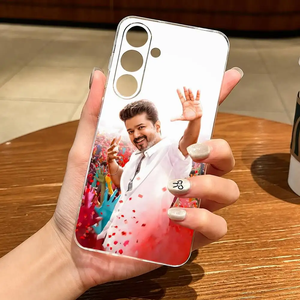 Фото Чехол для телефона T-Thalapathy V-Vijay в подарок для Samsung A10, 12, 20, 21S, 30, 31, 40, 50, 51, 52, 70, 71, прозрачный чехол. №2