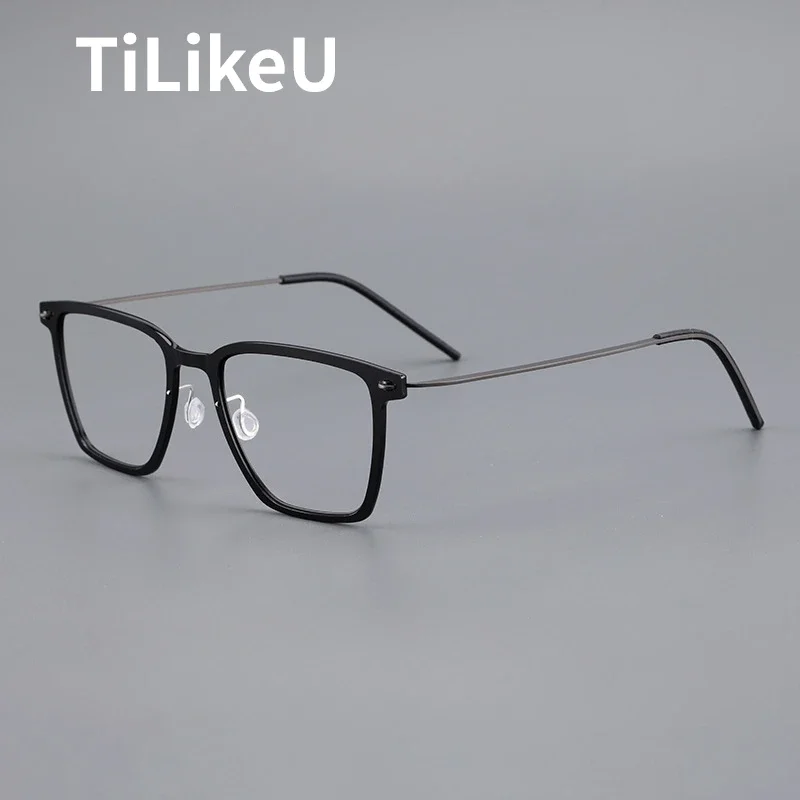 Оправа для очков из чистого титана мужчин и женщин брендовые винтажные