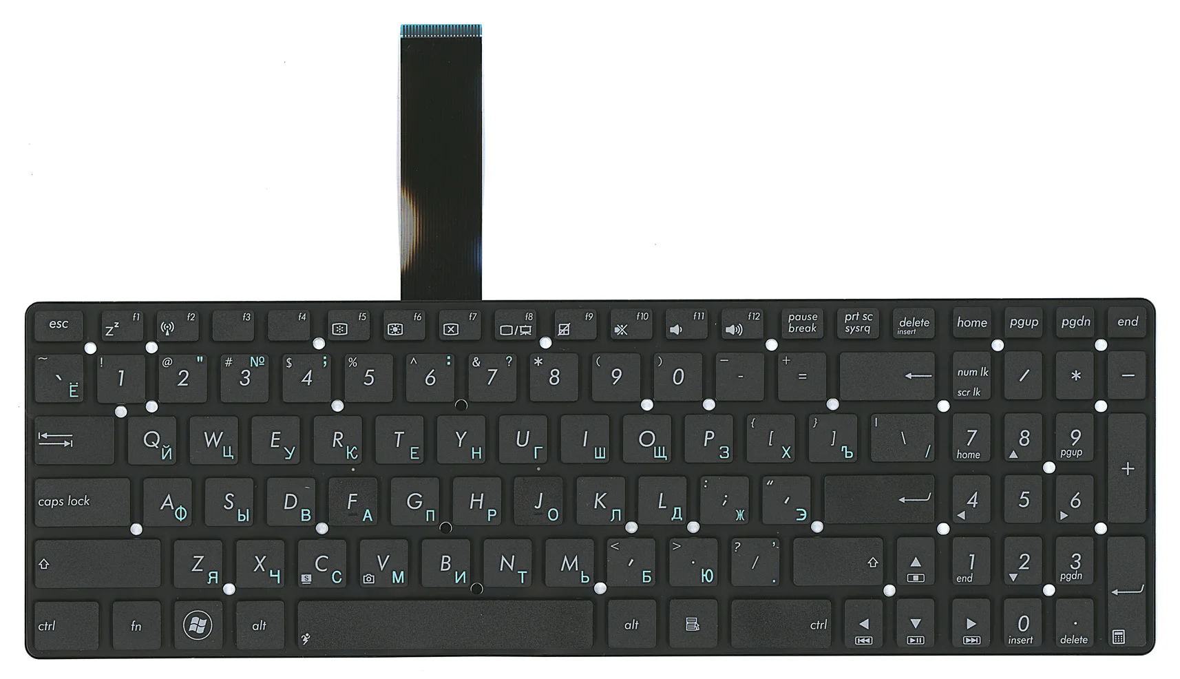 Клавиатура для Asus K75VJ русская черная плоский Enter | Компьютеры и офис